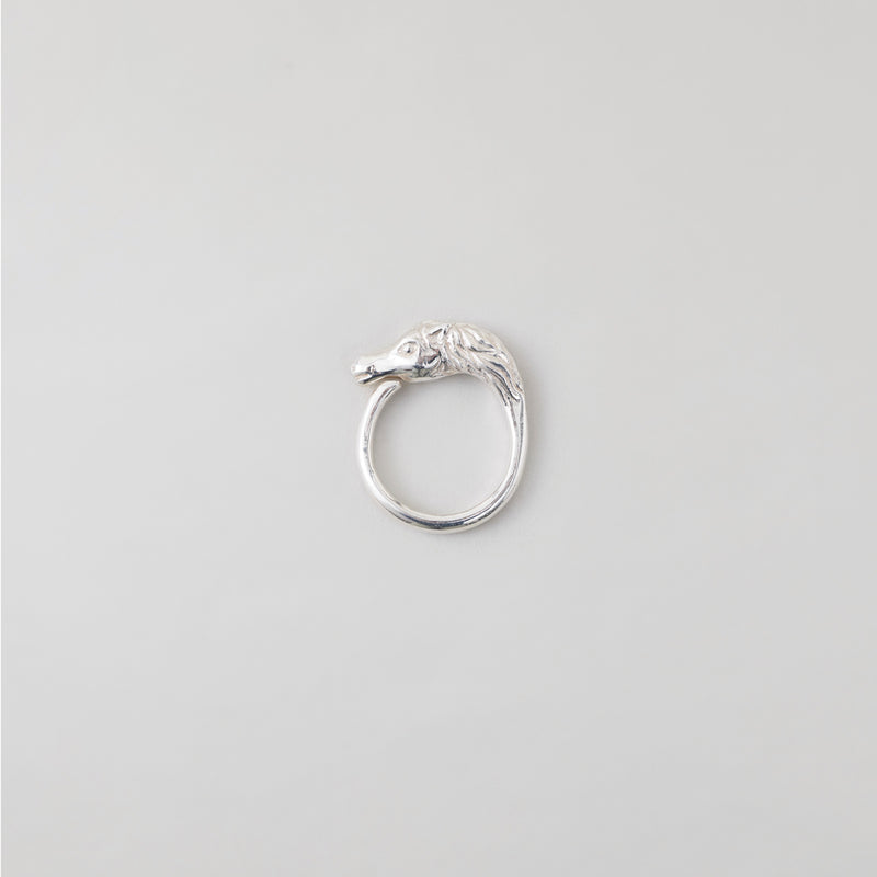 NICENESS NN HORSE SILVER RING "AMON"