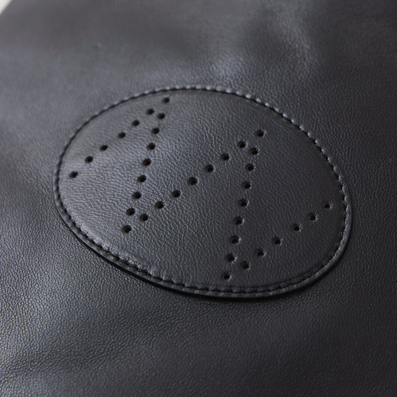 NICENESS CORE BROWN LAMB LEATHER SHOULDER BAG "U.LOWE"