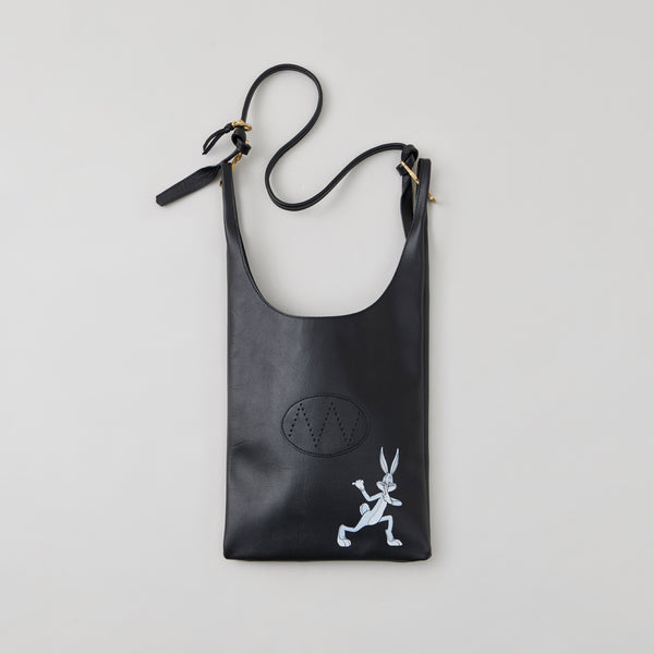 NICENESS PRINTED HORSE LEATHER SHOULDER BAG "LOWE.TUNES"