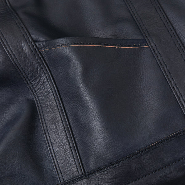 NICENESS CORE BROWN COW LEATHER SHOULDER  TOTE BAG "L.LEDZ"