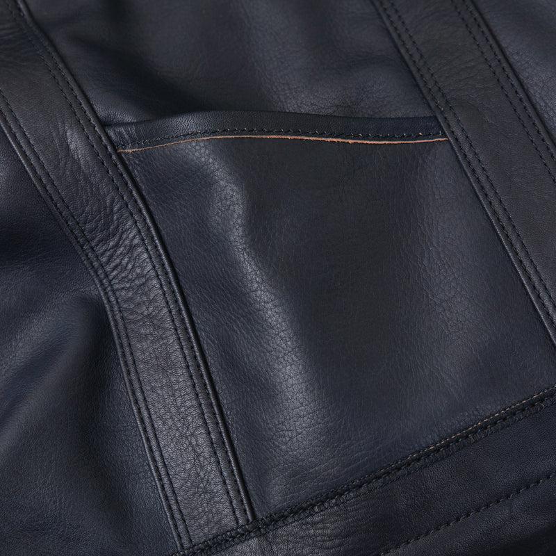 NICENESS CORE BROWN COW LEATHER SHOULDER  TOTE BAG "L.LEDZ"