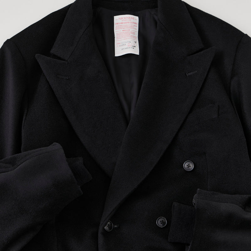 NICENESS DEAD CASHMERE MELTON FLIGHT SLEEVE JACKET "LAURENT"