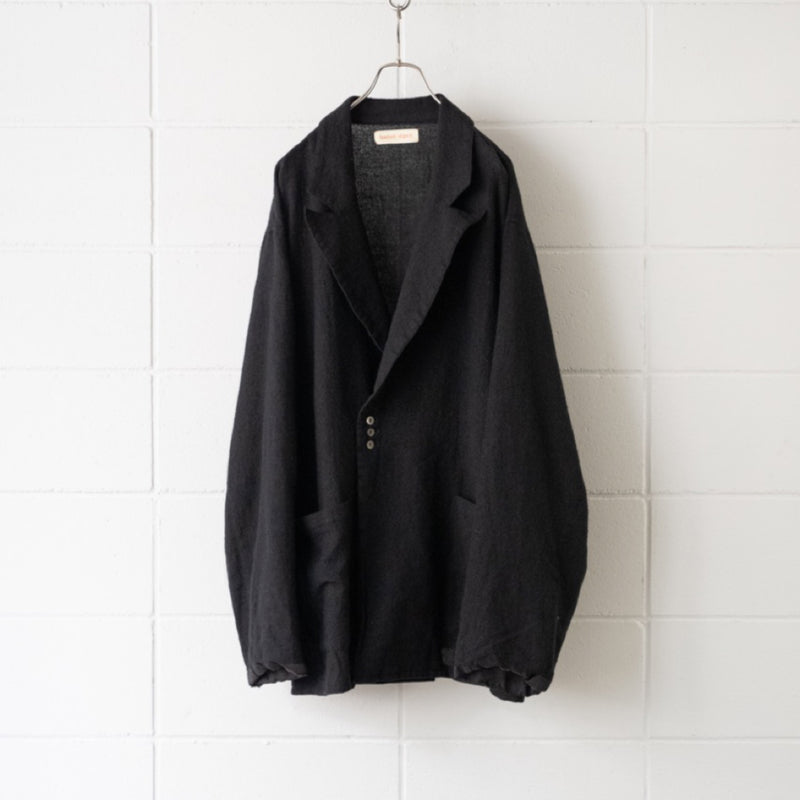 barbell object wool coat black