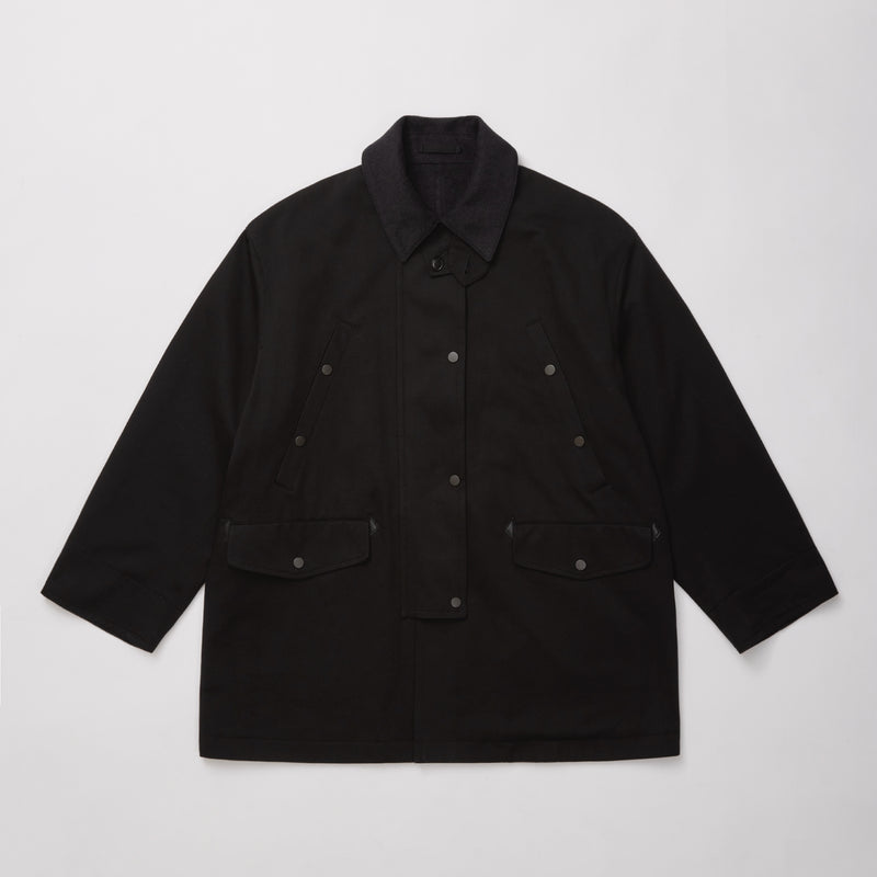 ULTERIOR WASHED VINTAGE TWILL MIL-COAT