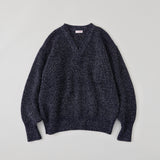NICENESS WOOL CHAMBRAY MECHANICAL BEACH SWEATER "B.BILLIE"
