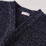 NICENESS WOOL CHAMBRAY MECHANICAL BEACH SWEATER "B.BILLIE"