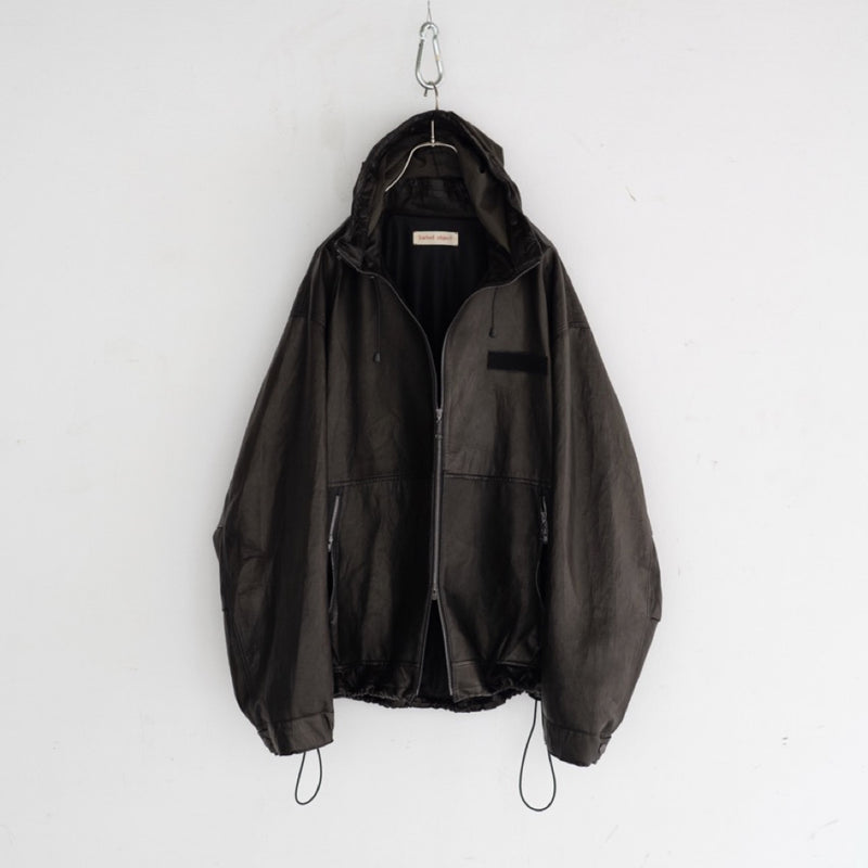barbell object 黒 ml parkaレザージャケット barbell object ml parka – RASSEMBLE