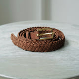HEUGN NUBUCK LEATHER MESH BELT "Josh"