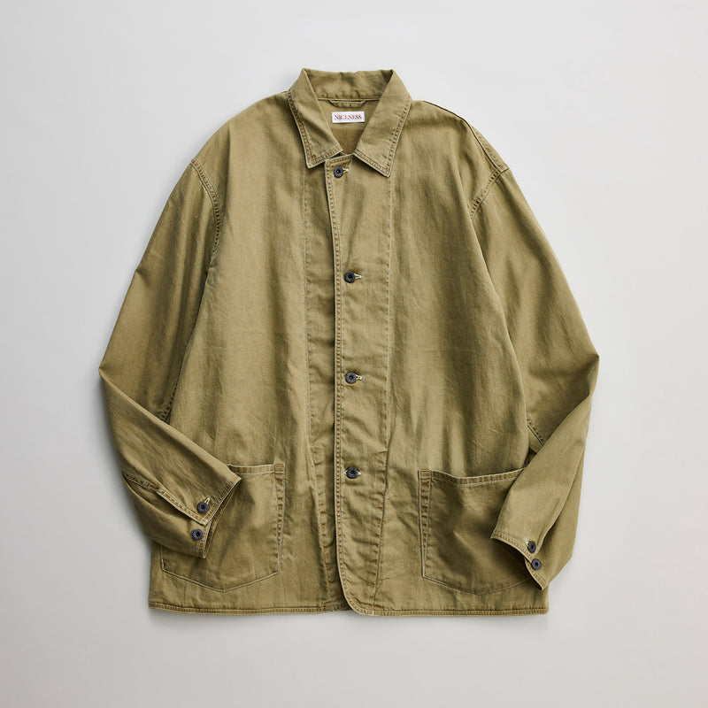 NICENESS VINTAGE TREAT HERRINGBONE COVERALL 