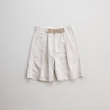 NICENESS INTEGRATED LEATHER BELT SHORTS "METHOD"