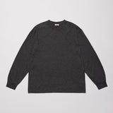 ULTERIOR PURE CASHMERE TENJIKU LS TEE CHARCOAL