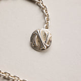 NICENESS STERLING SILVER WALLET CHAIN FINE LONG "W.CALE"