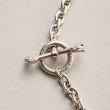 NICENESS STERLING SILVER WALLET CHAIN FINE LONG "W.CALE"
