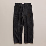 NICENESS PRINTED LINEN CANVAS FRISCO TROUSER "N.MORLEY" BLK