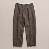 NICENESS WOOL LINEN FLYING V TROUSER "B.WISHBONE" MOCHA