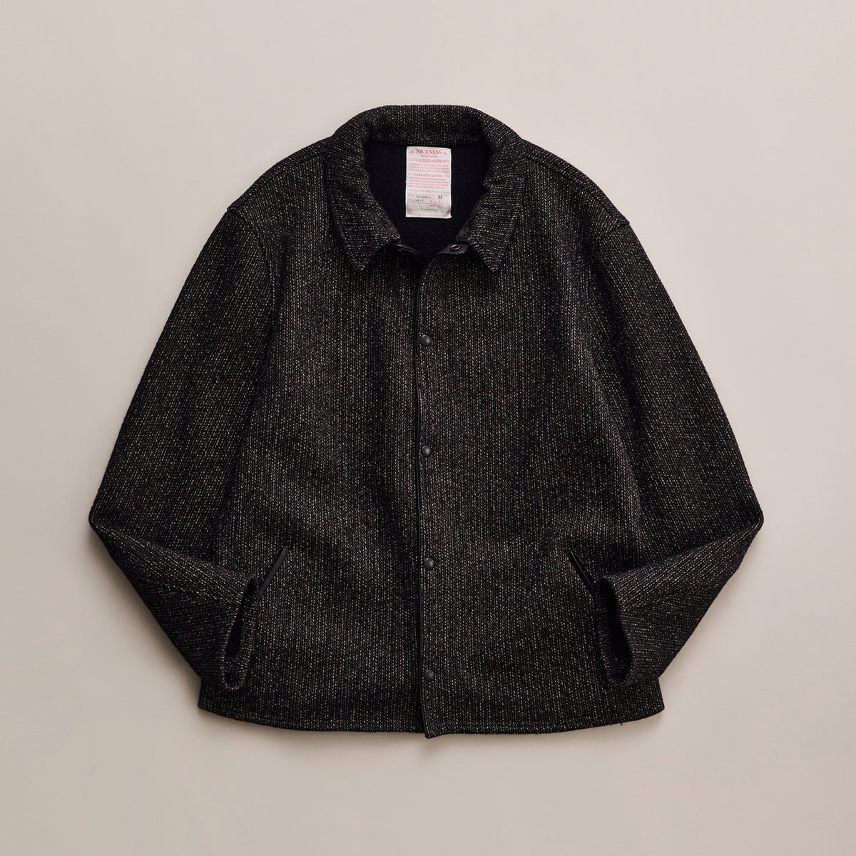 NICENESS KASURI YARN KNITTED HARBOR JACKET "BATT"