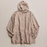 NICENESS SILK CHECK TAFETA SHELL PARKA "LEVENE"