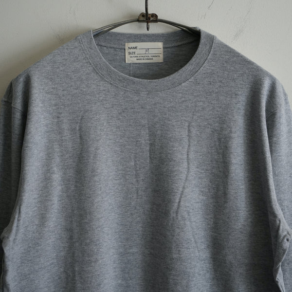 VICTORIA ATHLETICS Long Sleeve Crew Neck Tee GRAY